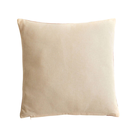 Coussin imprimé géométrique (terracotta / naturel)