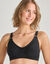 Soutien-gorge coton embo&icirc;tant sans armatures - lot de 2 (blanc + noir)