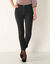 Pantalon 7/8&egrave;me fusel&eacute; stretch uni (noir)