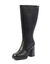 Bottes Melissa larges mollets 2XL, &agrave; talon et bande &eacute;lastiqu&eacute;e (noir)