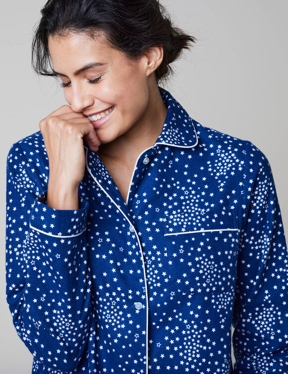 Pyjama pilou imprimé "étoiles"  (marine)