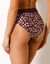Araminda: slip met bedrukte maxi-vorm uit de postoperatieve collectie (ecru / pruim)