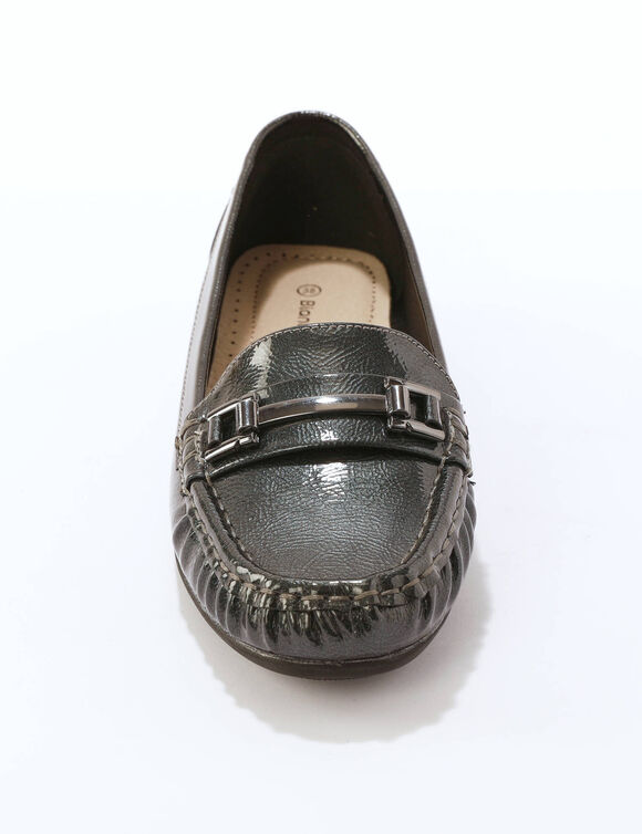 Sneakers in canvas met ajour en lage schacht, marine (grijs)