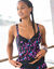 Haut de tankini Lokia avec armatures flexibles (noir / fuchsia)