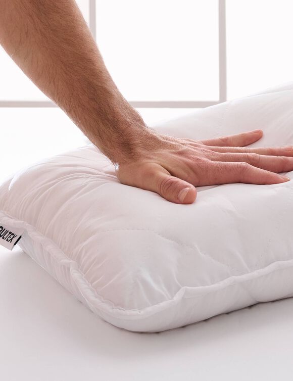Oreiller forme traversin Bultex® mémoire de forme Maxi Confort (blanc)