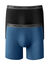 Boxer long coupe short - lot de 2 (noir + bleu gris&eacute;)
