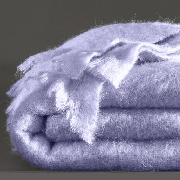 Deken in Angora mohairwol (grijsparma)