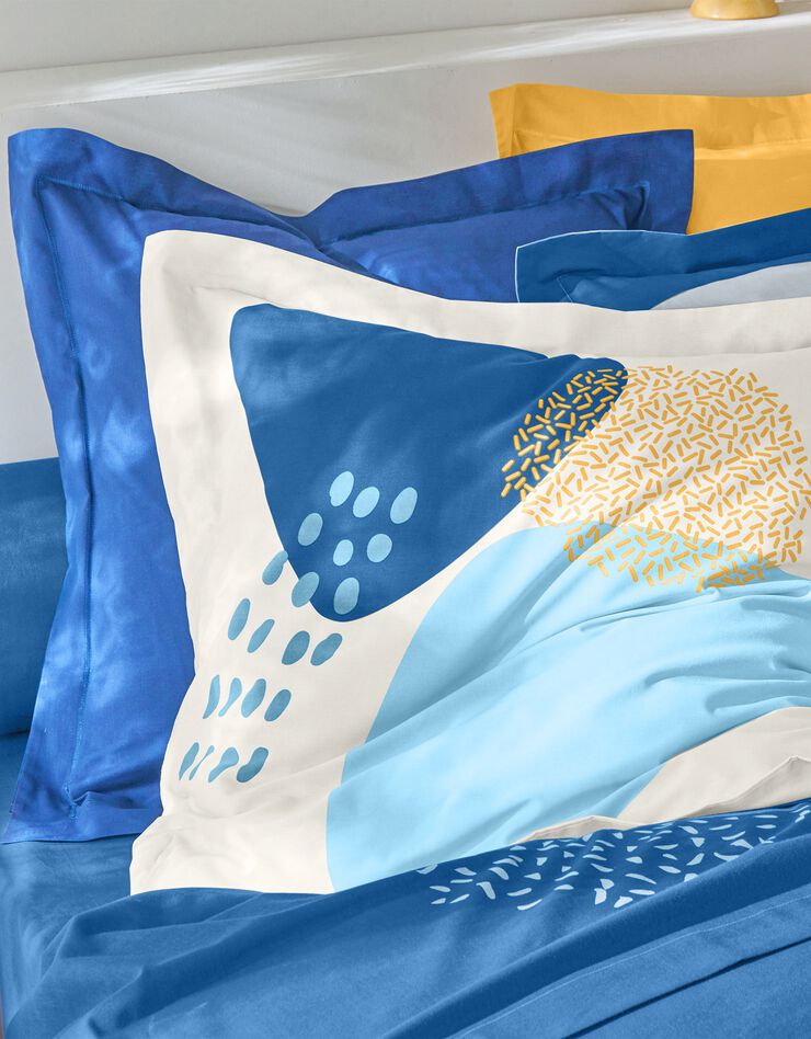 Linge de lit Oscar - coton (bleu)