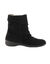 Gevoerde boots in splitleer (zwart)