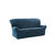 Housse textur&eacute;e bi-extensible sp&eacute;ciale canap&eacute; fauteuil &agrave; accoudoirs (bleu)