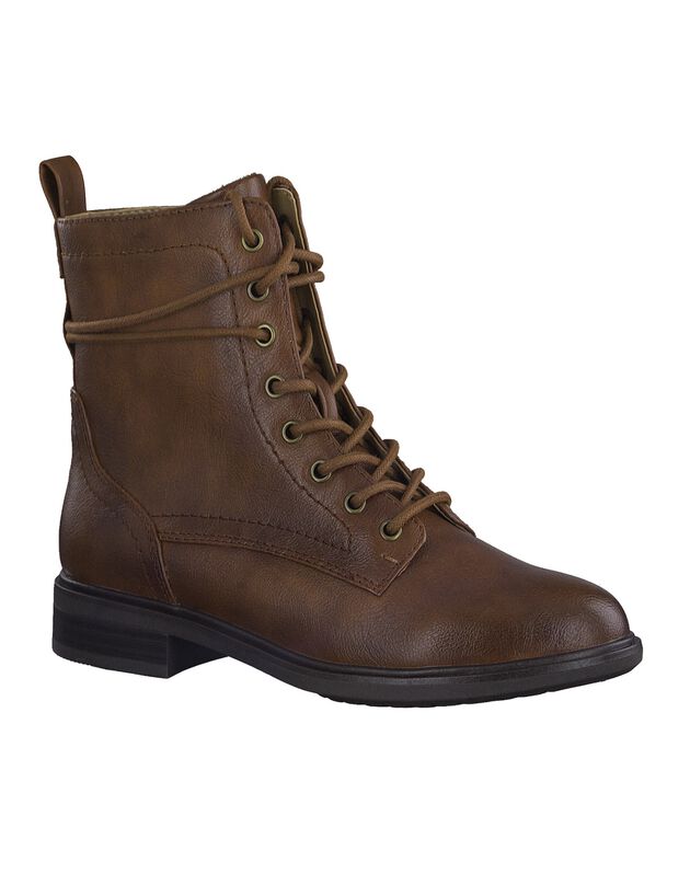 Bottines montantes à lacets (caramel)