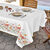 Nappe antitache imprimé floral (blanc / vert)