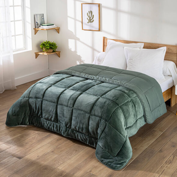 Dubbelzijdig synthetisch dekbed, 350 g/m&sup2; (eucalyptus)
