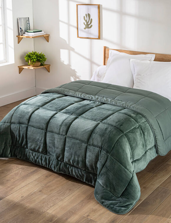 Couette synth&eacute;tique double face 350 g/m&sup2; (eucalyptus)