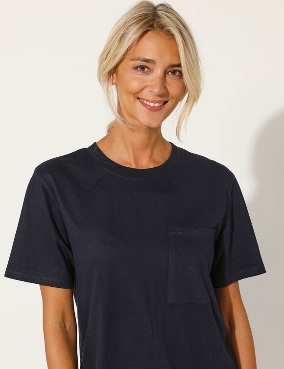 T-shirt volume loose (marine)