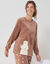 Pyjama polaire "ours blanc," manches longues (caramel)