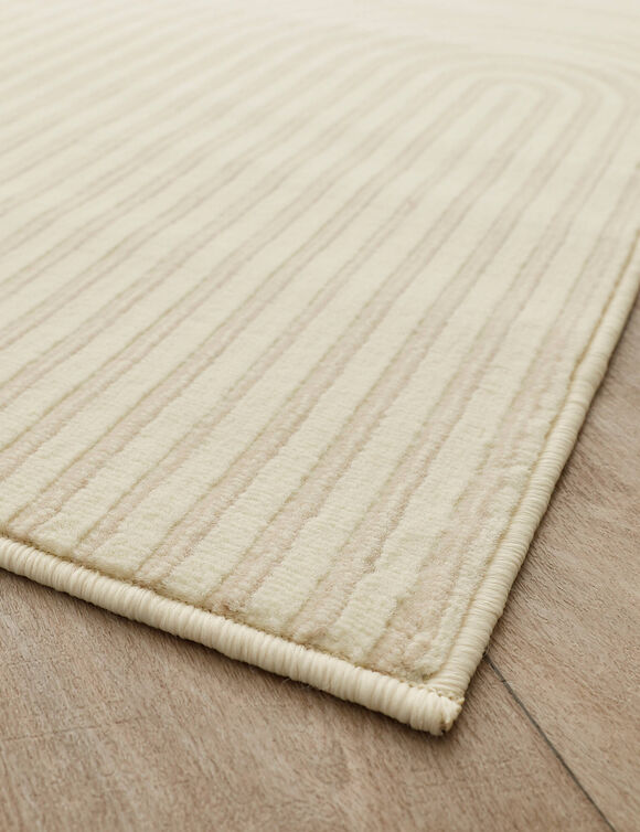 Tapijt met dubbel boogmotief (ecru)