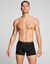 Eenvoudige boxershort van stretchkatoen - set van 2 (zwart)