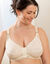 Soutien-gorge grand maintien ouvert devant, sp&eacute;cial "poitrine lourde" -  sans armatures (ivoire)