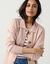 Vest met knopen, van gerecycled polyester** (grijsroze)