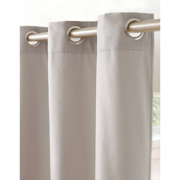 Dubbelzijdig isolerend en verduisterend gordijn (zandkleur)