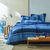 Linge de lit Scott flanelle tissé teint (bleu)