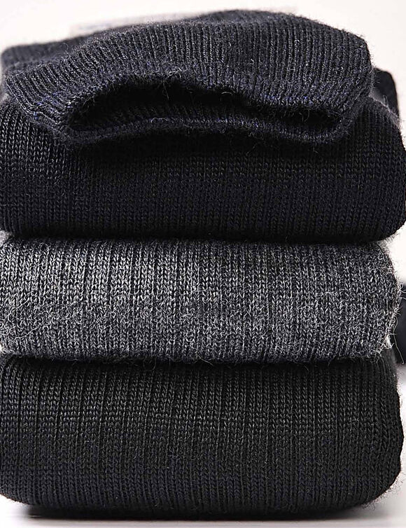 Chaussettes anti-froid non comprimantes - lot de 2 paires (noir)