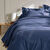 Linge de lit uni - coton 57 fils/cm&sup2; (marine)