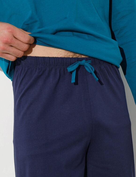 Pantalon pyjama uni marine (marine)