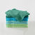 Gant de toilette cama&iuml;eu lagon coton 420 gr/m&sup2; - lot de 8 (vert)