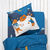 Linge de lit enfant imprimé Rando - coton  (blanc)