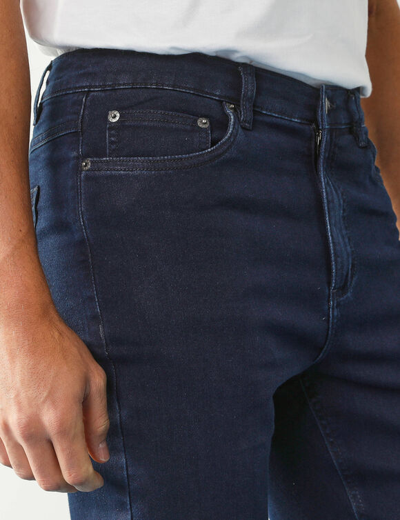 Pantalon effet jean denim l&eacute;ger ultra stretch - L30 (dark blue)