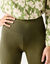 Legging met hoge taille, platte buik (kaki)