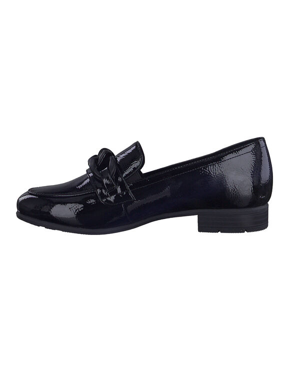 Mocassins met platte hak&lt;br&gt; (zwart)