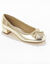 Ballerines petit talon (doré)