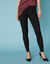 Set van 2 leggings met elastische taille (karamel / zwart)