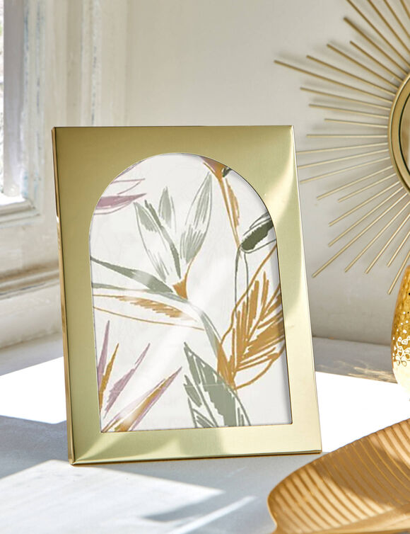 Cadre photo en m&eacute;tal dor&eacute; (dor&eacute;)