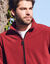 Blouson in microfleecetricot met rits (steenrood)
