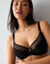 Love in Lace-beha van kant en microvezel &ndash; met beugels (zwart)