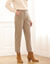 7/8-broek, velours (taupe)