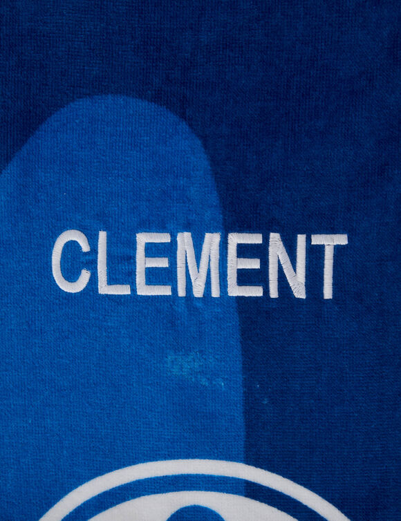 OM&reg;-badlaken om te personaliseren, van badstof en katoen in fluweel - 320 g/m&sup2; (blauw)