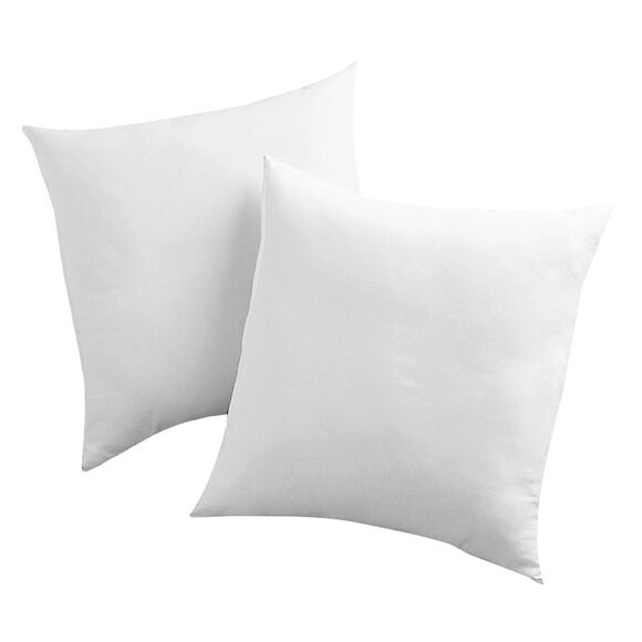 Coussin de garnissage &agrave; recouvrir, carr&eacute; ou rectangulaire - lot de 2 (blanc)