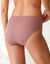 Midislip met hoge taille en kanten tailleband in microvezel - set van 3 (roze)