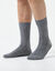 Chaussettes en côtes laine et soie - la paire (anthracite)
