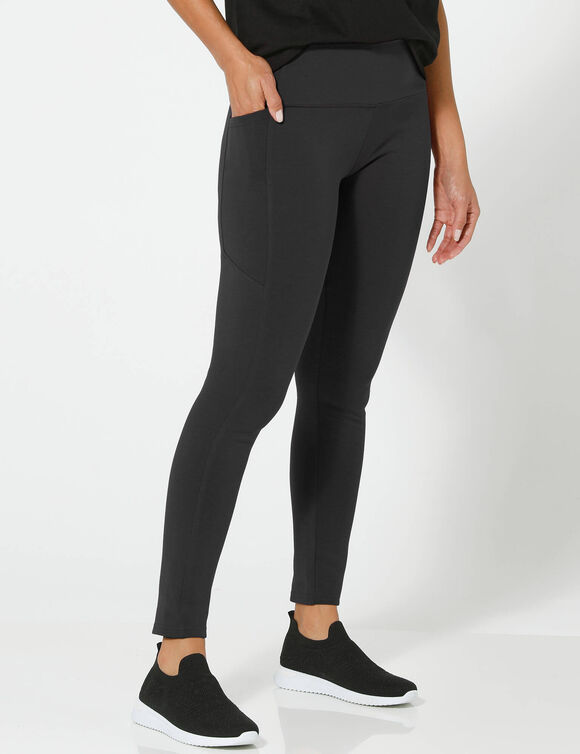 Legging à poche, polyester recyclé(**) (noir)
