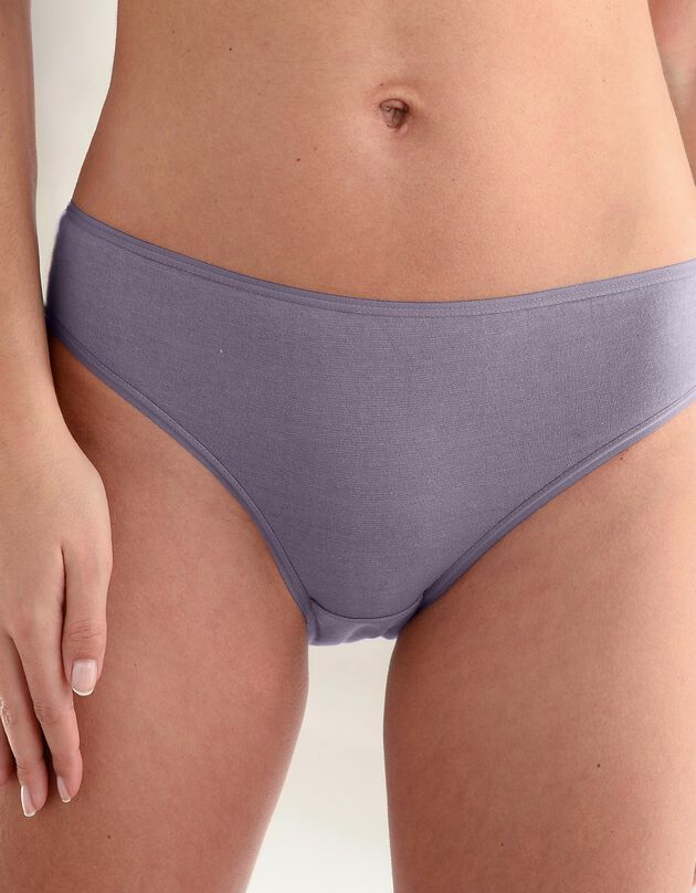Effen taislip in stretchkatoen - Set van 10 (blauw / roze)