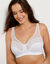 Soutien-gorge minimiseur microfibre et dentelle sans armatures - lot de 2 (blanc + noir)