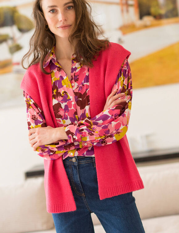Gilet sans manches (rose)