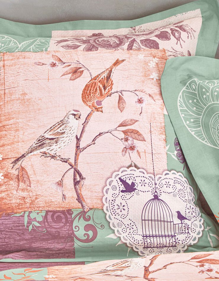 Linge de lit Agathe coton (vert)