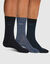 Sokken 'Coton Style' - set van 3 paar (blauw + marine)